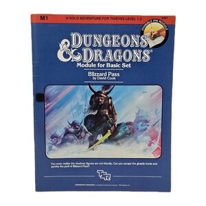 Dungeons and Dragons TSR 1983 Blizzard Pass Module for Basic Set D&D